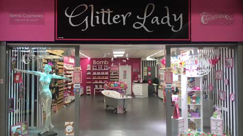 glitter lady shop front